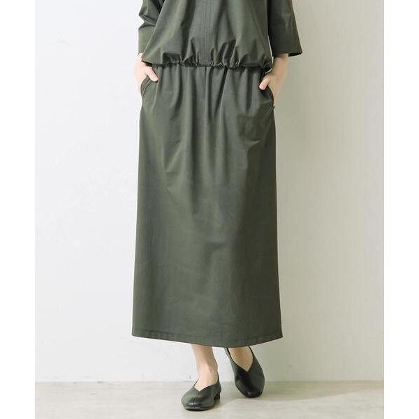 スカート 「Allease/オールイーズ」ナイロンストレッチロングスカート