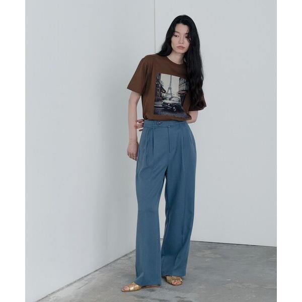 パンツ 「セットアップ対応」ウーステッドライクスラックス レディース