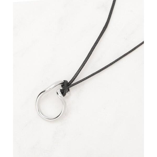 ネックレス メタルフレームコードネックレス レディース