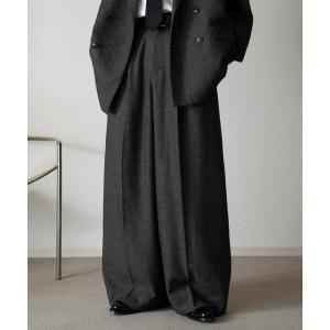 soerte スラックス Wide straight slacks/ワイドストレート