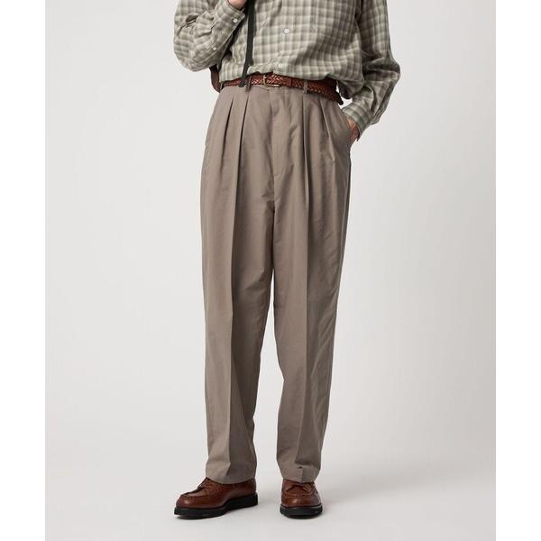 スラックス 「Steven Alan」 ベリーマエックス ツープリーツ ドレス トラウザーズ メンズ