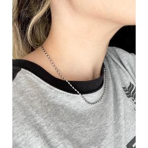 ネックレス お肌にやさしい ステンレス/SUS304 ライスボールチェーンネックレス レディース
