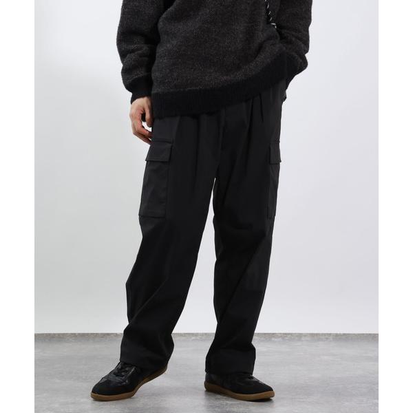 パンツ 「吸水速乾・ストレッチ」タックテーパードカーゴパンツ メンズ