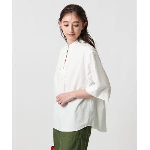 ブラウス シャツ レースアップ ブラウス レディース