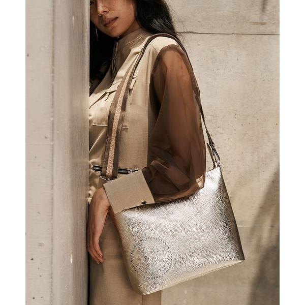 ショルダーバッグ バッグ スマイルパンチング ホリゾンタルポシェットＭサイズ レディース