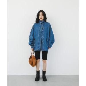 ブルゾン アウター 2WAYカラーデニムブルゾン レディース