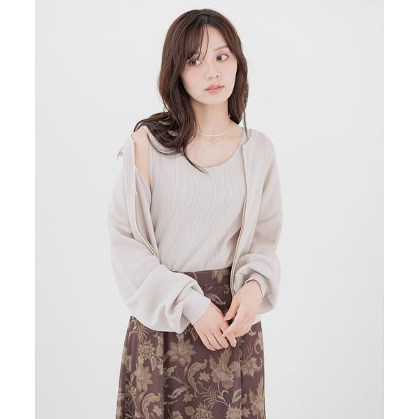 カーディガン 「リブシリーズ」ZIPカーディガン581461 レディース