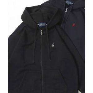 パーカー 2025AW BEVERLY HILLS POLO CLUB/ビバリーヒルズポロクラブ 裏起毛 ワンポイント刺繍 スウェット フルジップパー