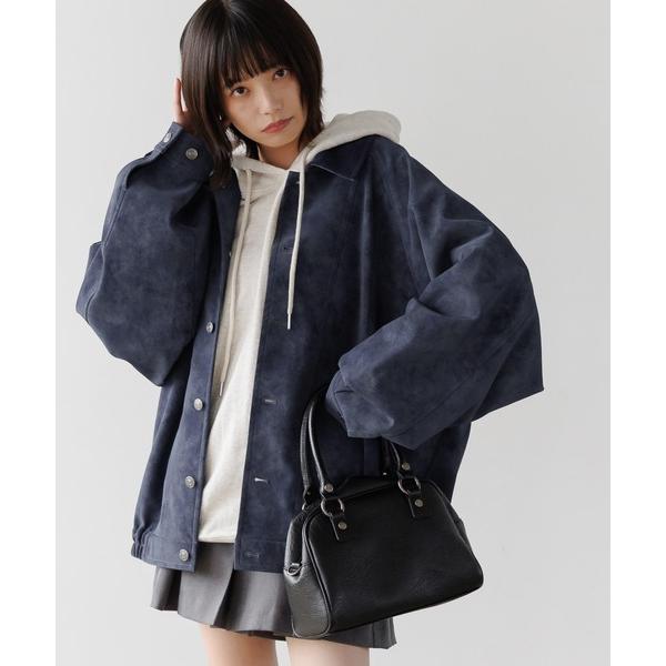 ブルゾン アウター 「UNISEX」ソフトスウェードブルゾン レディース メンズ