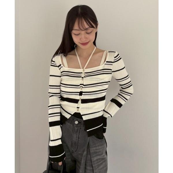 アンサンブル リブカーデ＆キャミアンサンブル