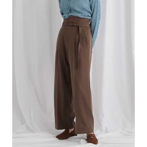 パンツ アシメウエストストレートパンツ　582361 レディース