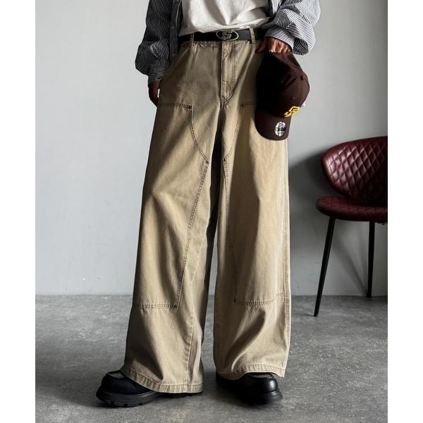 チノパン 「Classical Origin」「無骨さを纏う。」綿100％ダック素材ダブルニーデザイ...