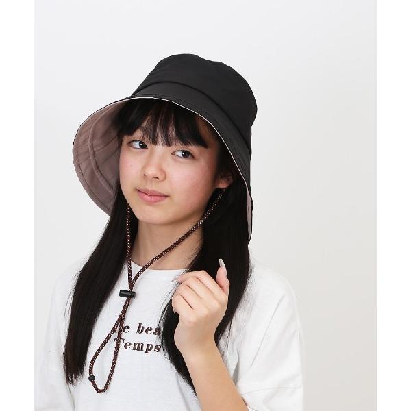 帽子 ハット 1級遮光遮熱撥水 ロングブリム切替ハット レディース メンズ