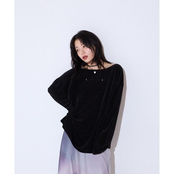 tシャツ モールカノコボートネックLS/589933 レディース