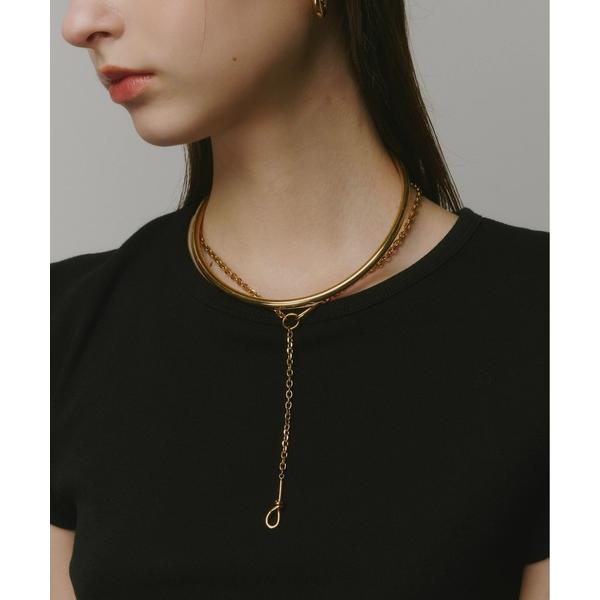 ネックレス 「Su1.」「金属アレルギー対応」「ステンレス」ノットチェーンネックレス レディース