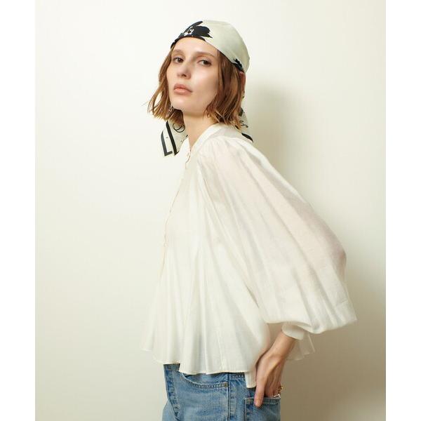 ブラウス シャツ ヘムマチフレアブラウス レディース