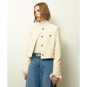 ジャケット ノーカラージャケット ダンボールジャージノーカラージャケット レディース