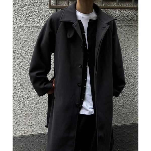 ステンカラーコート コート フェイクウールステンカラーコート メンズ