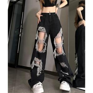 ジーンズ デニム デニムパンツ 「CANVAS+」前後スーパークラッシュダメージデニムパンツ レディース メンズ