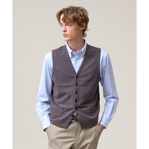 ベスト ジレ 重ねて映える洗練レイヤード「ストレッチ / イージーケア」「FLEX YARN」ハイゲ...