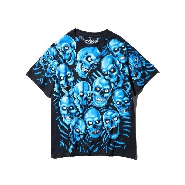 tシャツ LIQUID BLUE リキッドブルー / ”SKULL”TEE メンズ レディース