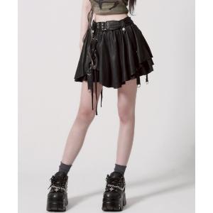 REFLEM レフレム レッグカバー付き ストレッチ ボンテージ スカート REFLEM/レフレム』レッグカバー付きボンテージスカート（スカート