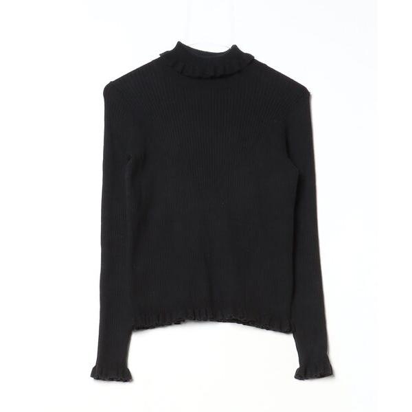 「Candy Stripper」 タートルネックニット 2 ブラック レディース