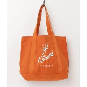 「Maison Kitsune」 「cafekitsune」トートバッグ U オレンジ メンズ