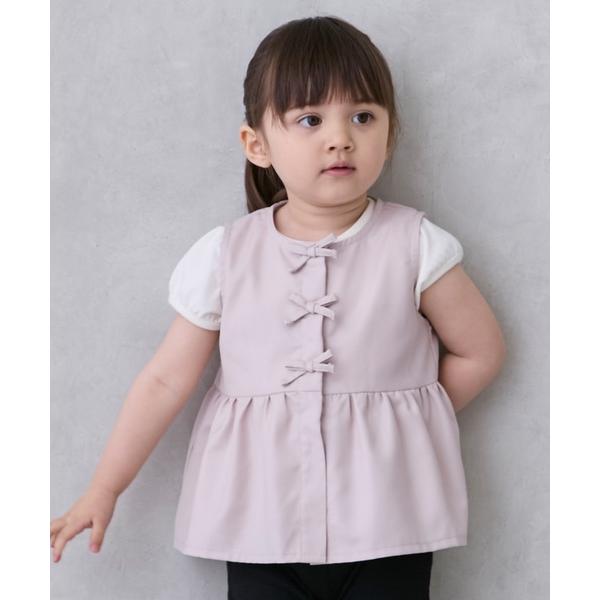 ベスト ひんやりクールペプラムトップス キッズ 子供服 女の子