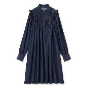 「SUPREME.LA.LA.」 長袖ワンピース MEDIUM インディゴブルー レディース