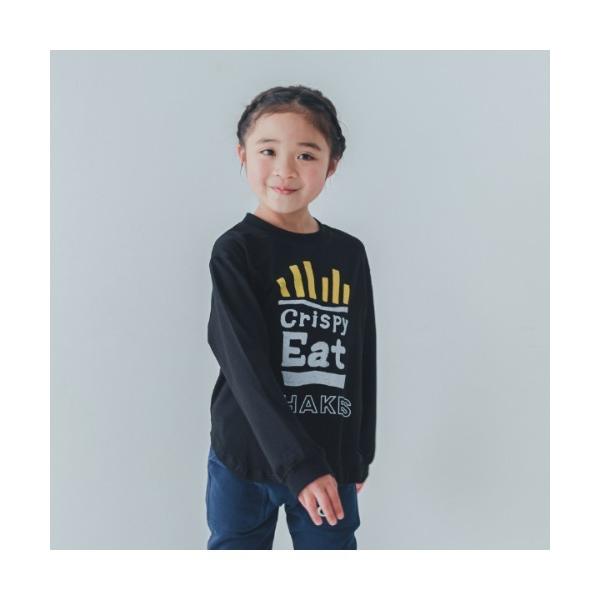 tシャツ ジーンズベーセカンド EAT　ロングＴシャツ キッズ 子供服 男の子 女の子