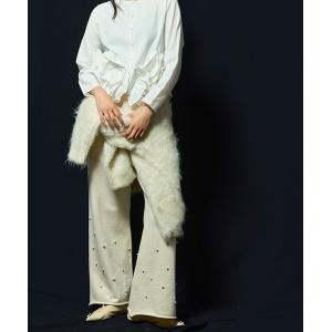 パンツ 「 Mewl / ミュール 」ビジュースウェットフレアパンツ レディース メンズ