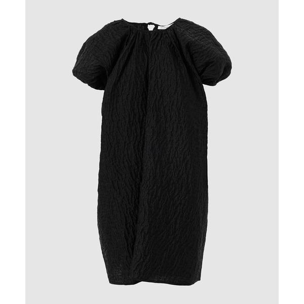 ワンピース SHORT SLEEVE DRESS WITH BACK RUFFLE DETAIL