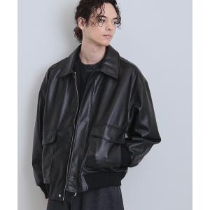 ブルゾン アウター A−2シンセティックレザーブルゾン メンズ レディース