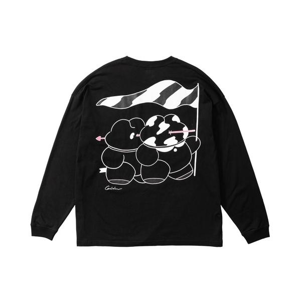 tシャツ 杉野ギーノス L/S T-shirt Black メンズ レディース