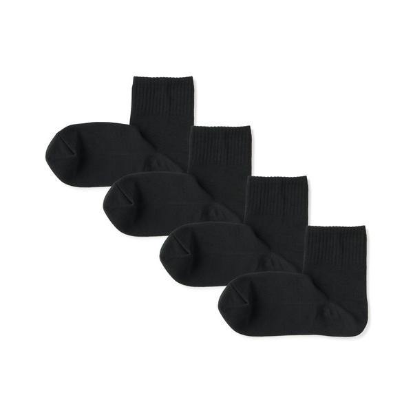 靴下 紳士　足なり直角　ショート丈靴下（４足組） メンズ