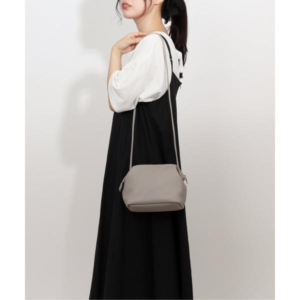 ショルダーバッグ バッグ シボ合皮ワイヤーショルダー レディース