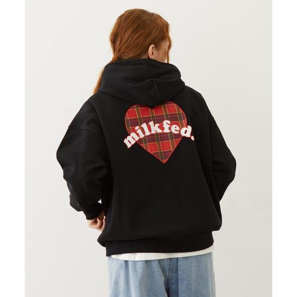 パーカー PLAID HEART SWEAT HOODIE レディース メンズ