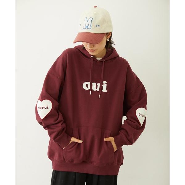 パーカー HEART ELBOW PATCH SWEAT HOODIE レディース メンズ