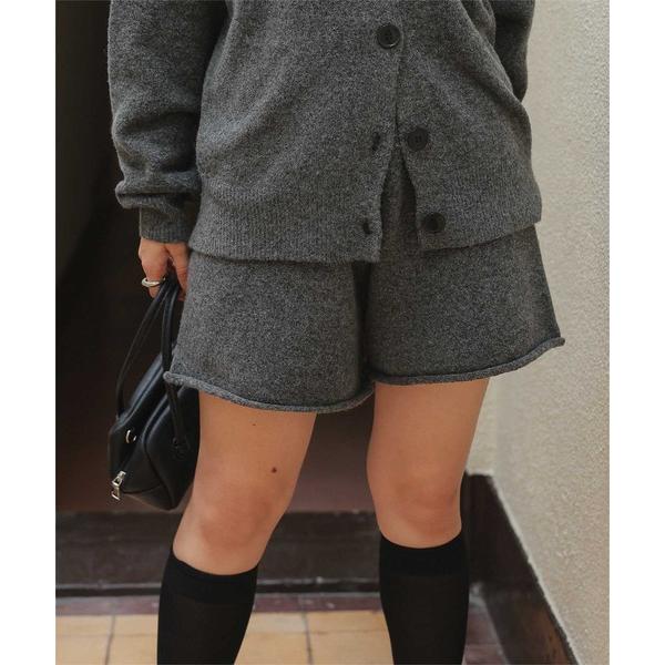パンツ ショートニットパンツ レディース