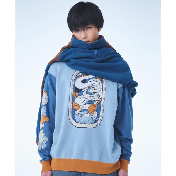 セーター ニット 森優 Jacquard Cotton Sweater メンズ レディース