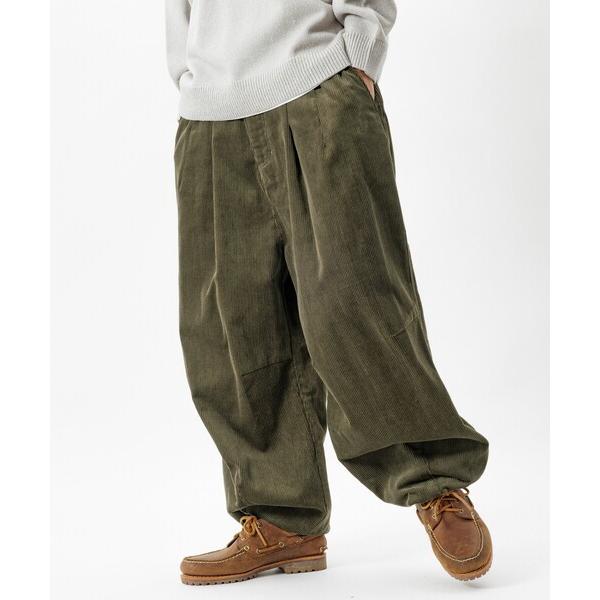 パンツ 限定展開 ワイドシルエット コーデュロイ ミリタリーサーカスパンツ / スノ―パンツ メンズ