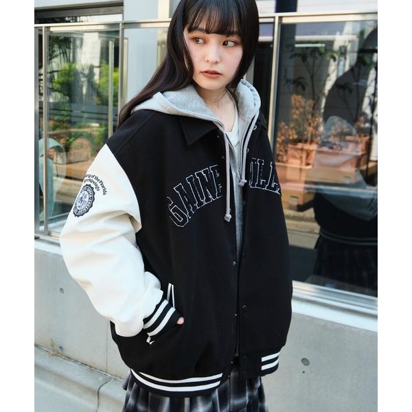 スタジャン WEGO/「25年秋冬新作」メルトンワッペンスタジャン メンズ レディース