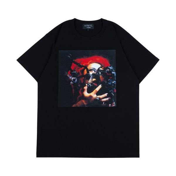 tシャツ VINYL by Amplifier “hide” TEE ”HIDE YOUR FACE...