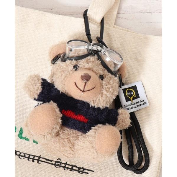 チャーム テディベアぬいぐるみ チャーム キーホルダー レディース