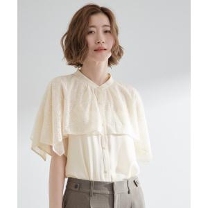 ブラウス シャツ 透け感と刺繍で魅せる ペイズリ...の商品画像