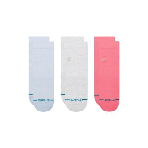 靴下 「STANCE/スタンス」レディースロゴクォーターソックス3Pソックス  3足セット/ おしゃれなギフトに最適！ /WOMENS ICON QU