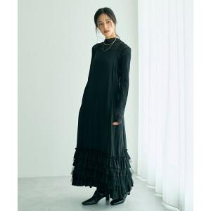 YECCA VECCA（イェッカヴェッカ） マルチカラーギャザーワンピース