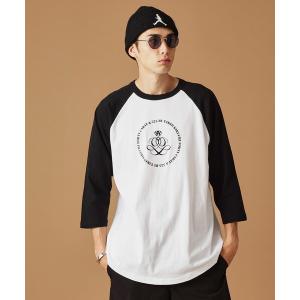 tシャツ 「Sサイズ〜」アンドマーク7分袖ラグランTシャツ メンズ