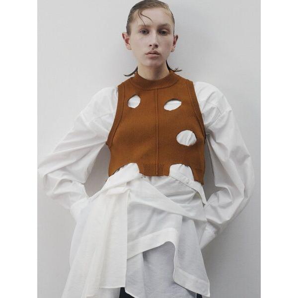 ニット セーター CHEESE HOLE VEST / チーズホールベスト レディース